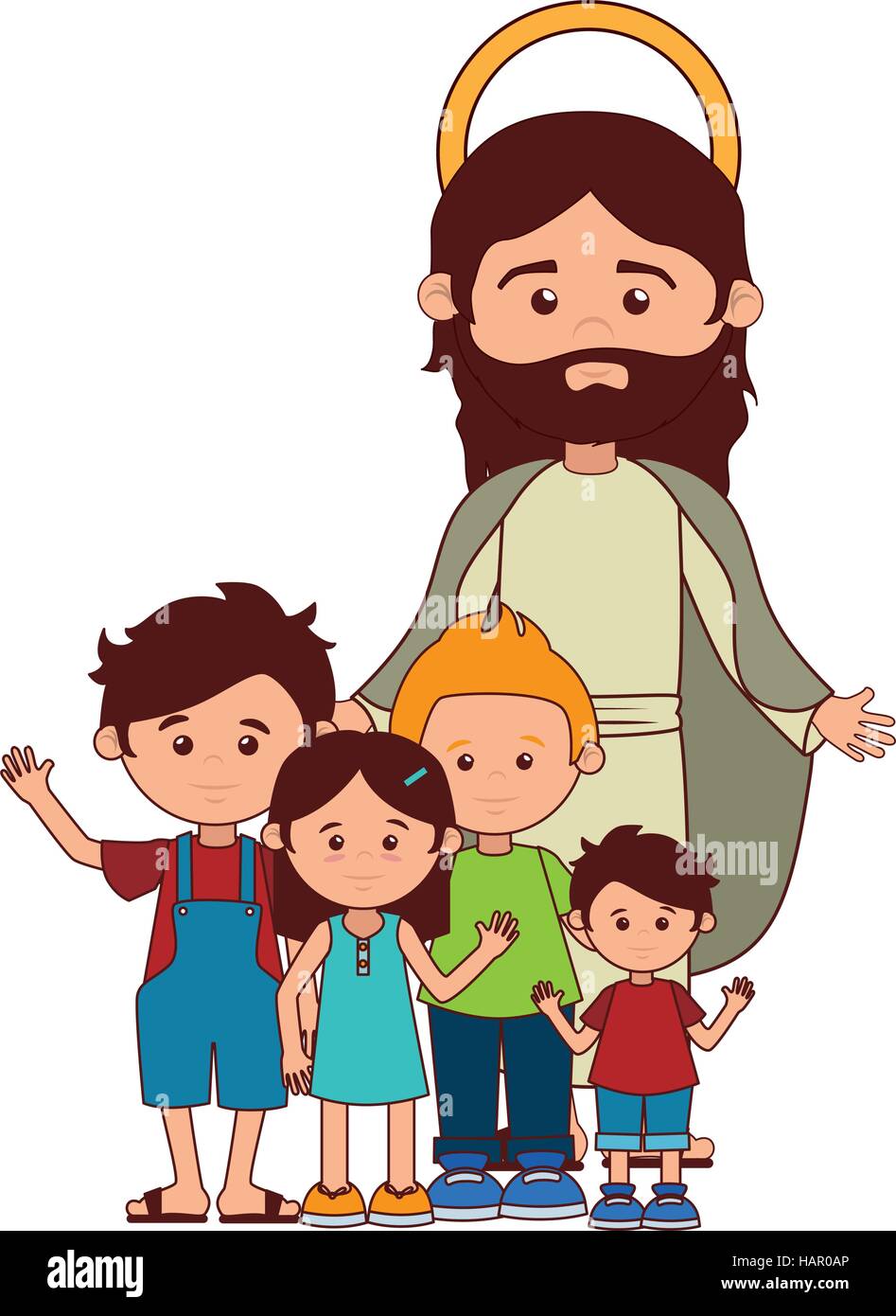 jesuschrist character religious icon vector illustration design Stock ...