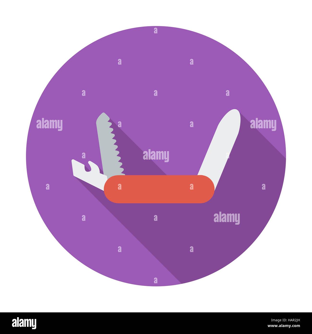 Knife. Flat vector icon for mobile and web applications. Vector illustration. Stock Vector