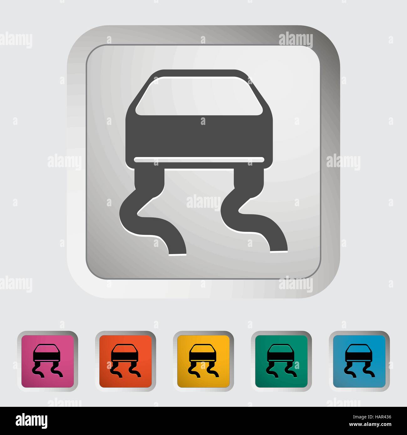 Slipindicator. Single icon. Vector illustration Stock Vector Image