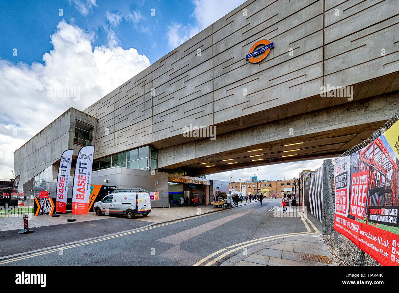 Shoreditch High Street Overground station Stock Photo Alamy