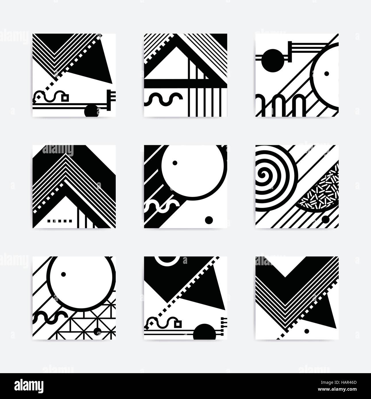 Black and white geometric design Stock Vector Image & Art - Alamy