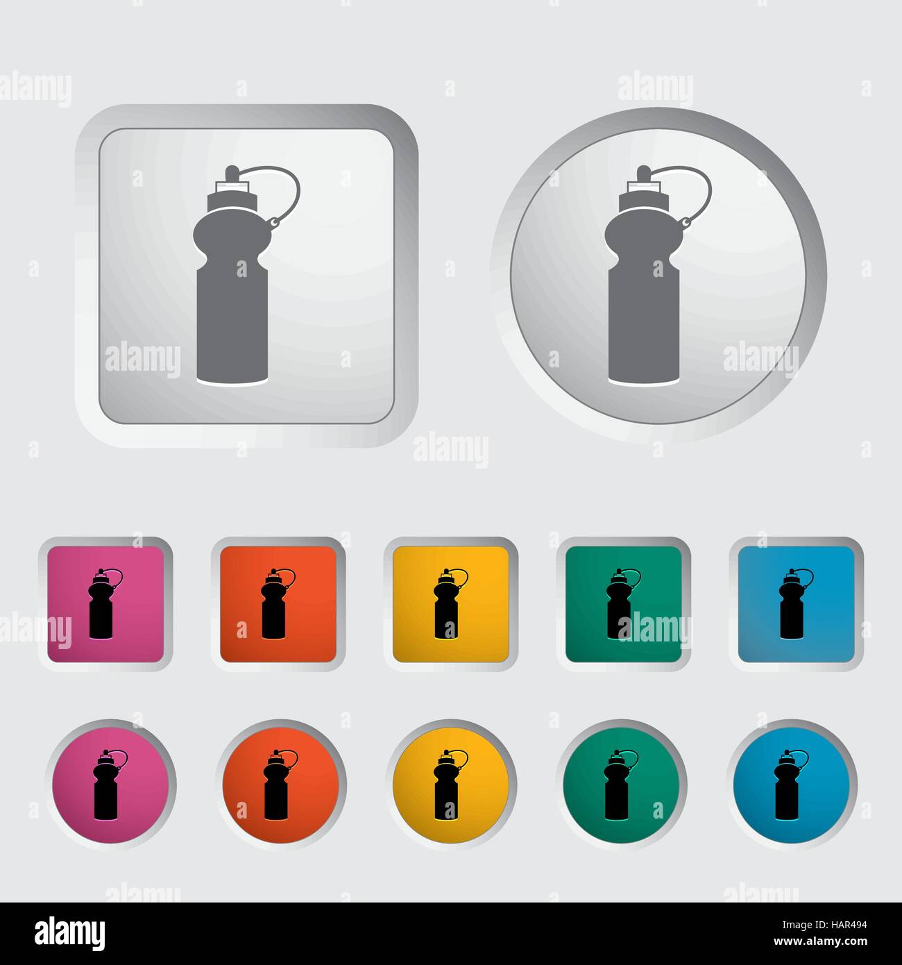 Sports water bottle icon. Vector illustration Stock Vector Image & Art