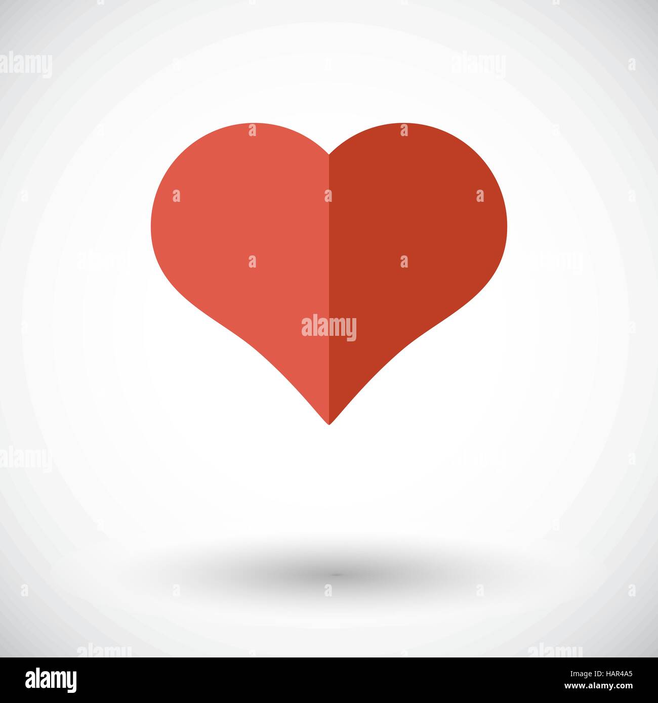 Suit of heart. Flat vector icon for mobile and web applications. Vector illustration. Stock Vector