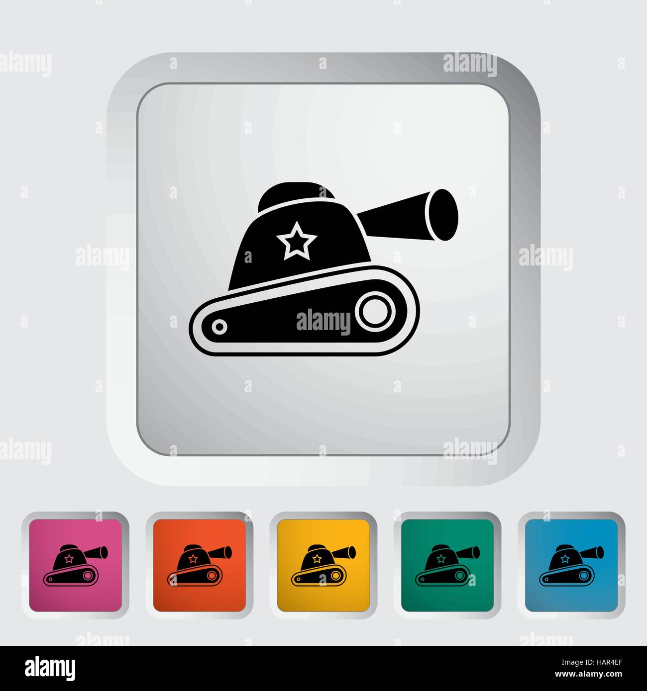 Tank toy icon. Flat vector related icon for web and mobile applications. It can be used as - logo, pictogram, icon, infographic element. Vector Illust Stock Vector