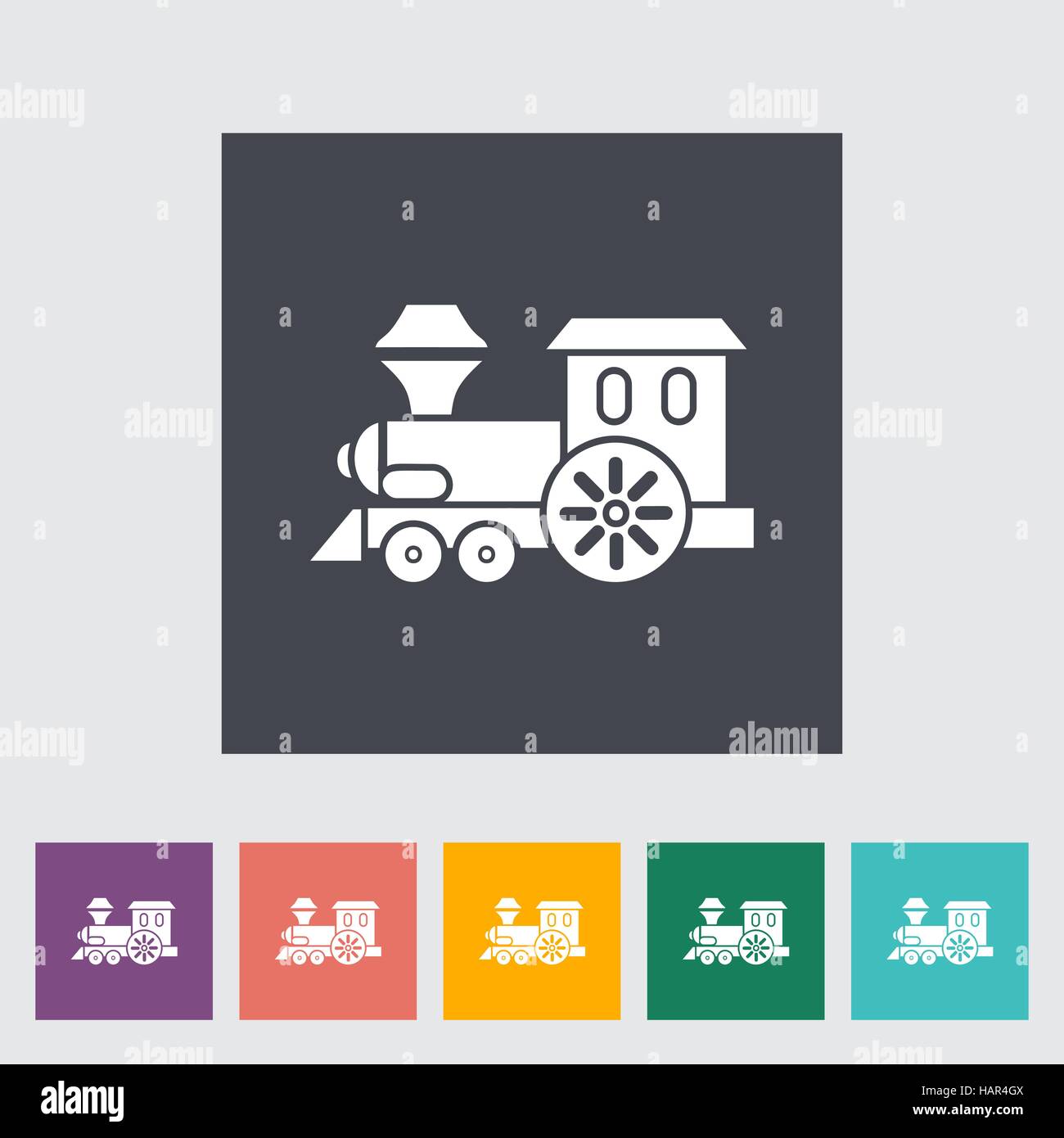 Train toy icon. Flat vector related icon for web and mobile applications. It can be used as - logo, pictogram, icon, infographic element. Vector Illus Stock Vector