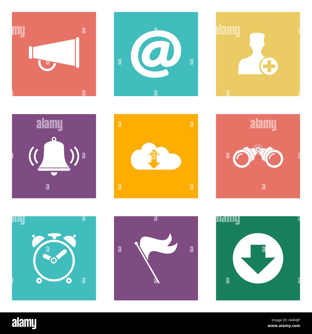Icons for Web Design and Mobile Applications. Stock Vector
