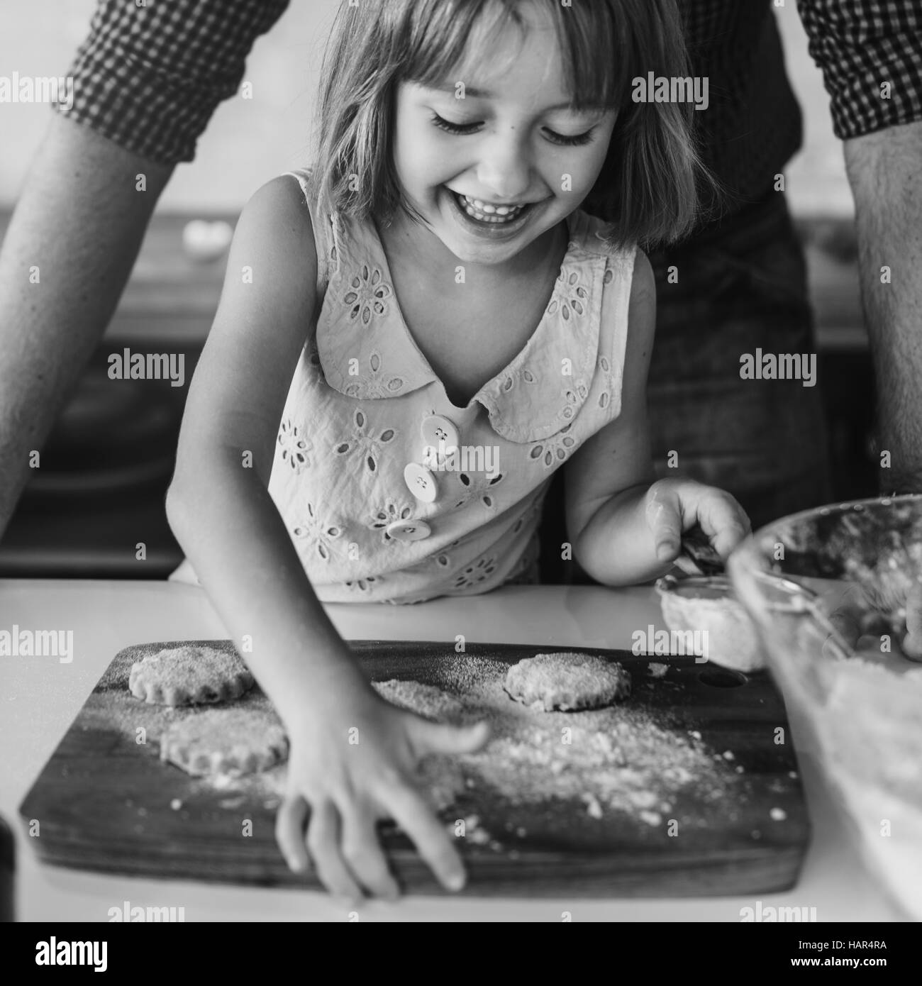 Flour Dessert Cookie Dough Cake Bakery Girl Concept Stock Photo Alamy
