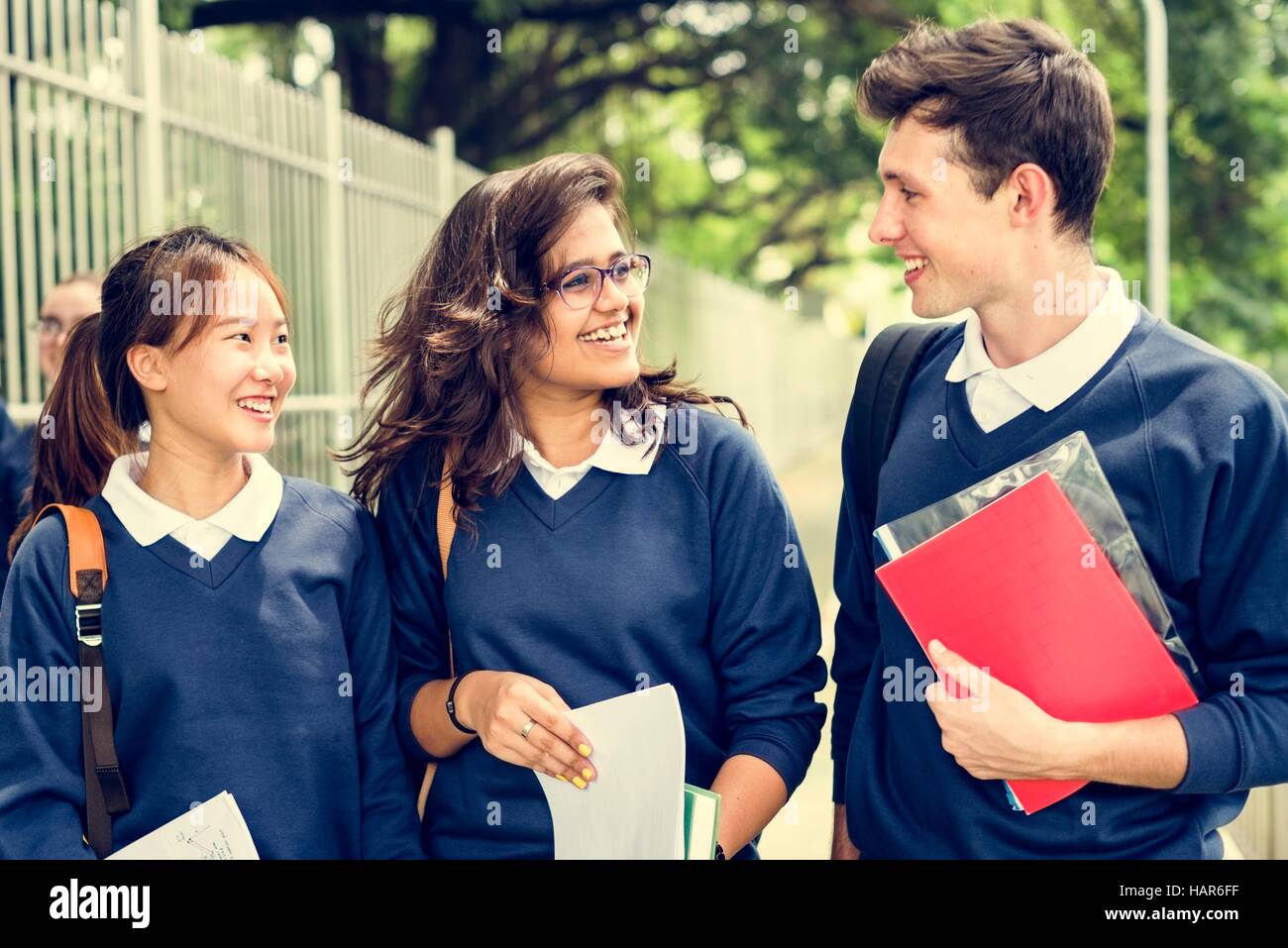 Diversity Students Friends Happiness Concept Stock Photo - Alamy