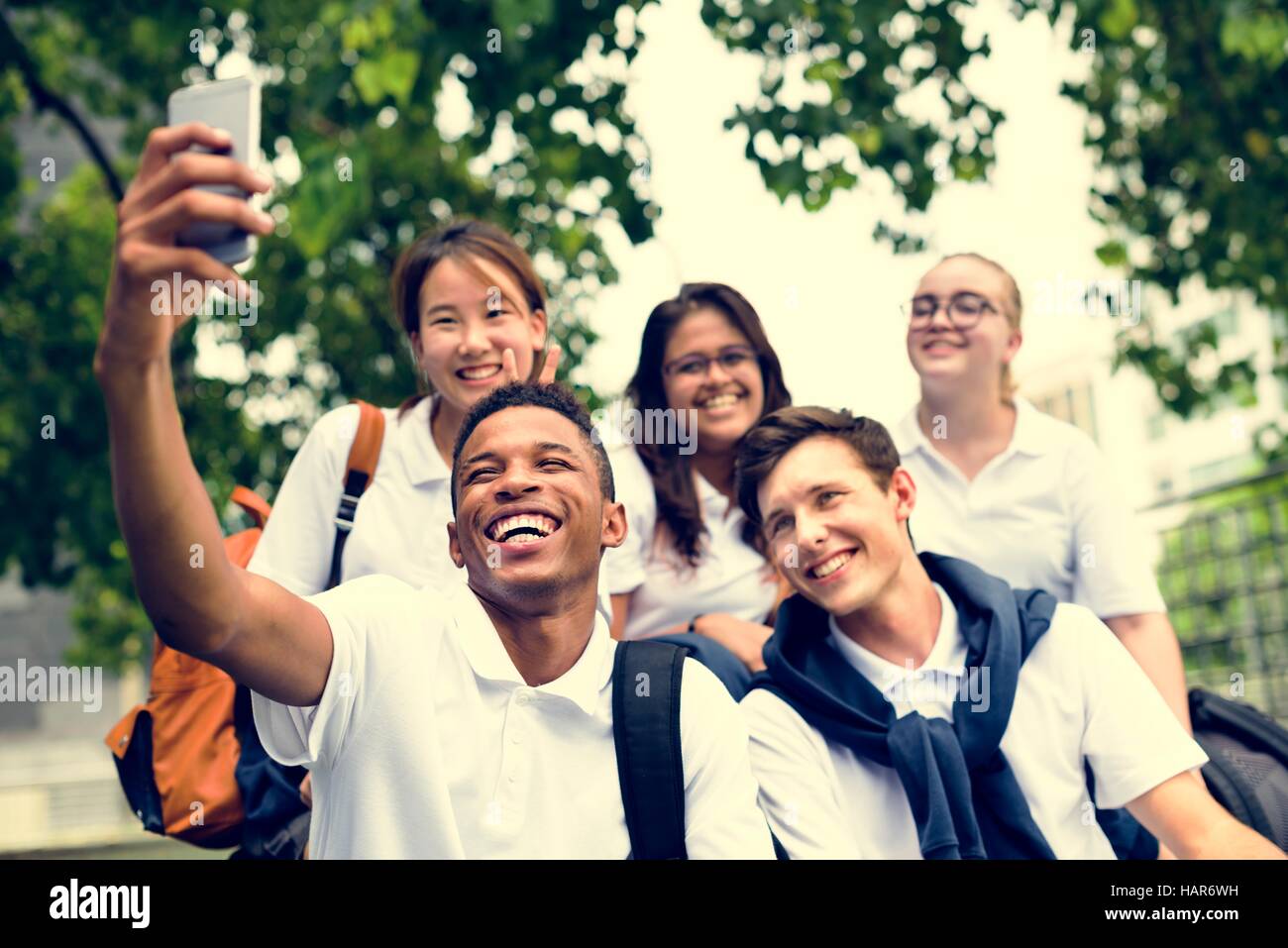 Diversity Students Friends Happiness Concept Stock Photo - Alamy