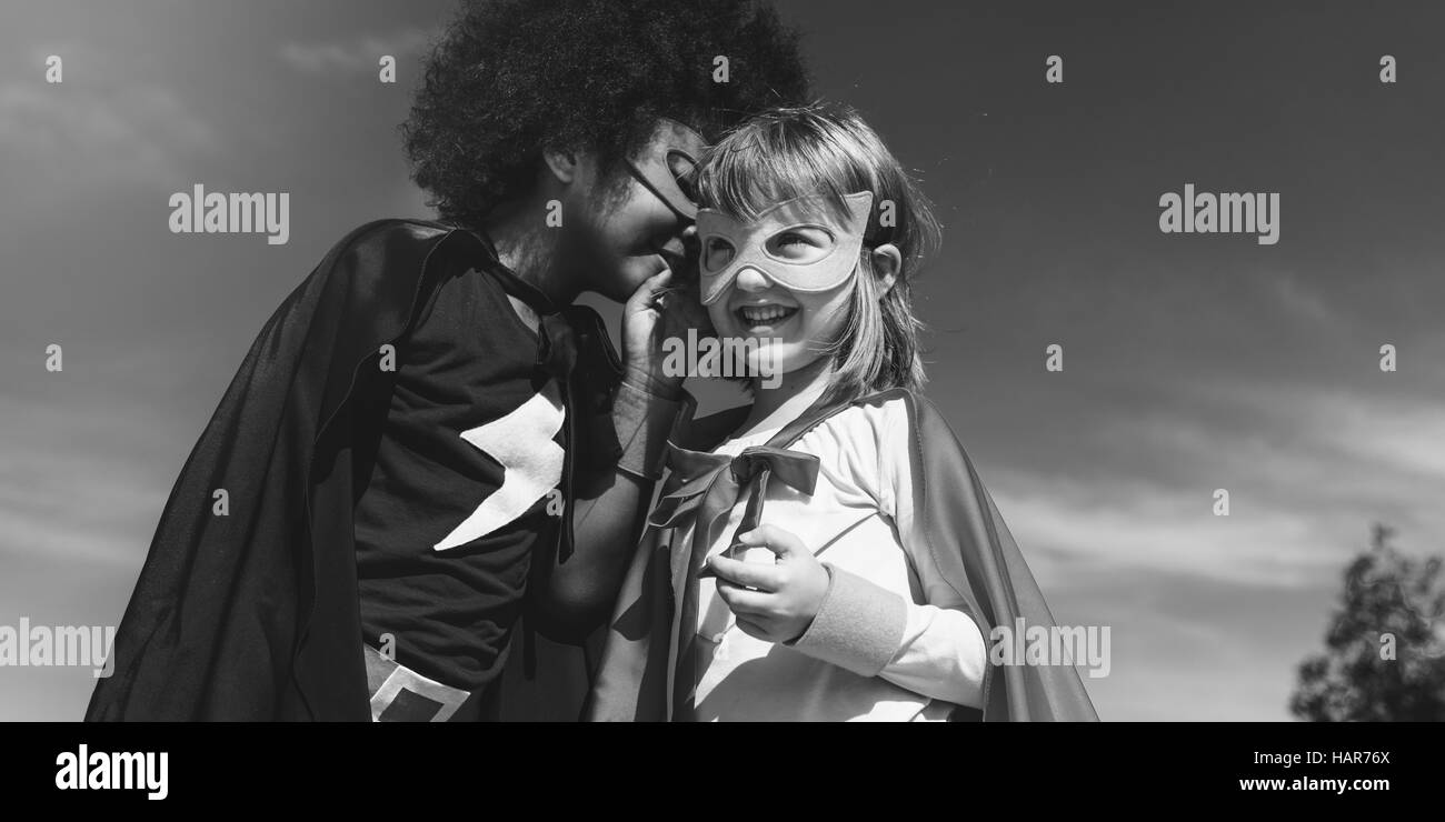 Children Childhood Super Hero Concept Stock Photo