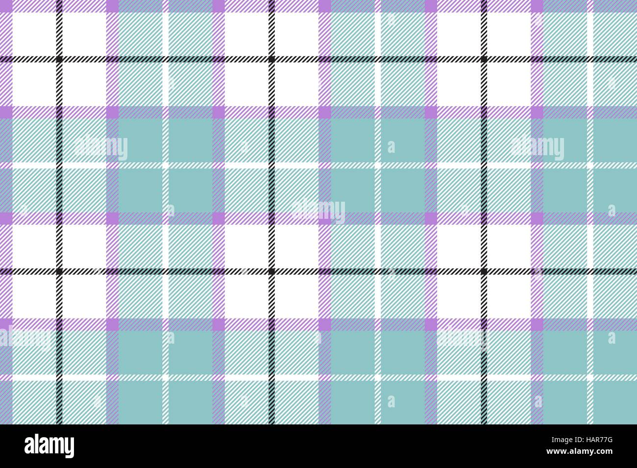 Blue white tartan plaid baby color seamless background. Vector