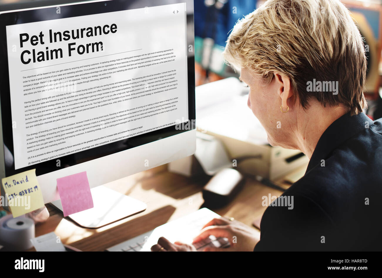 pet-insurance-claim-form-puppy-animal-safety-concept-stock-photo-alamy