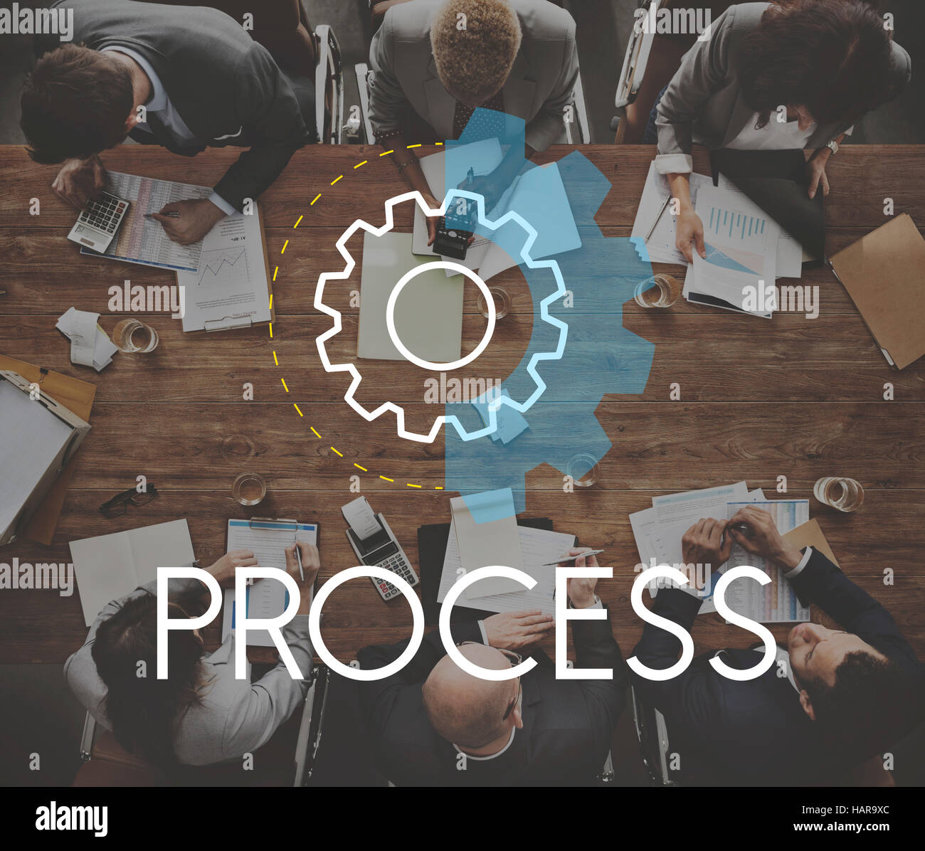 Process Word Settings Icon Simple Concept Stock Photo