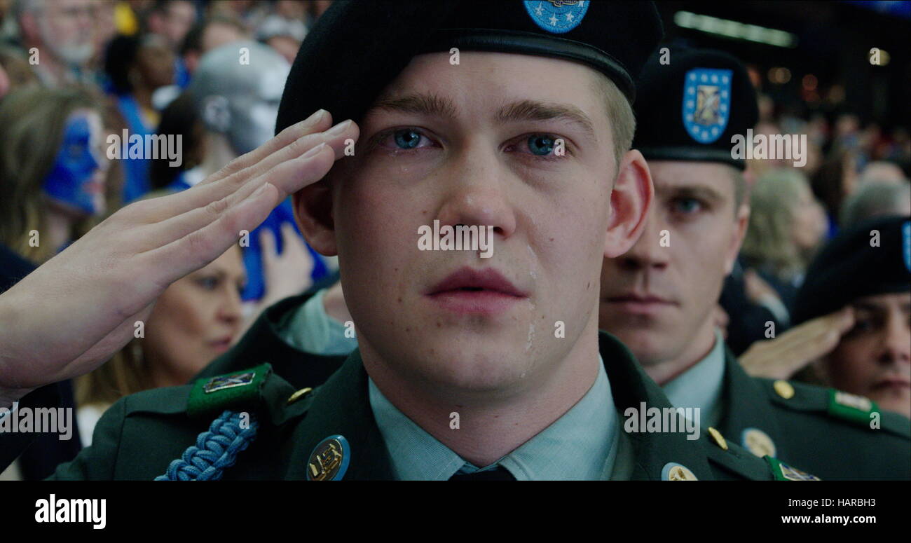 RELEASE DATE: November 18, 2016 TITLE: Billy Lynn's Long Halftime Walk STUDIO: Sony Pictures Entertainment DIRECTOR: Ang Lee PLOT: 19-year-old Billy Lynn is brought home for a victory tour after a harrowing Iraq battle. Through flashbacks the film shows what really happened to his squad - contrasting the realities of war with America's perceptions STARRING: Joe Alwyn as Billy (Credit: c Sony Pictures Entertainment/Entertainment Pictures/) Stock Photo