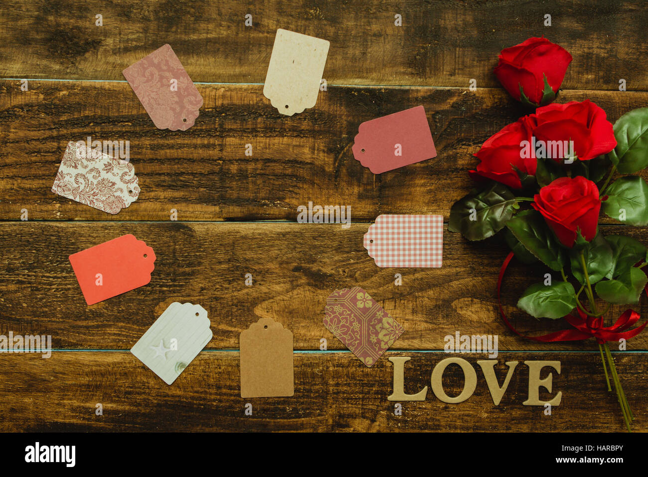 Bouquet of red roses for Valentine´s Day Stock Photo Alamy