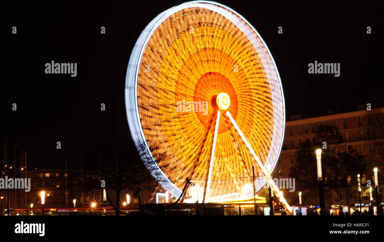 Le Havre's Big Wheel Stock Photo