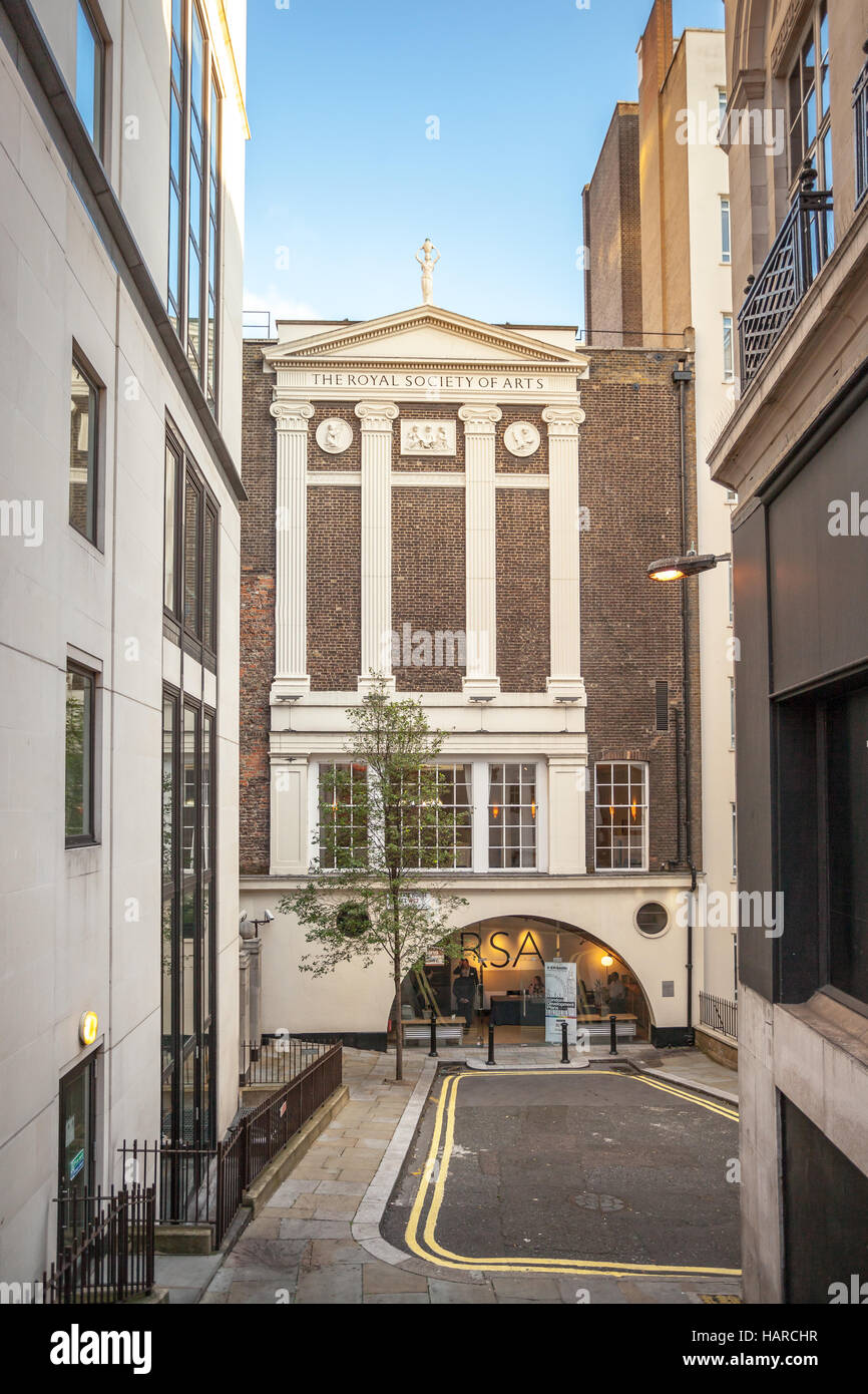 London The Royal society of Arts facade architecture Stock Photo