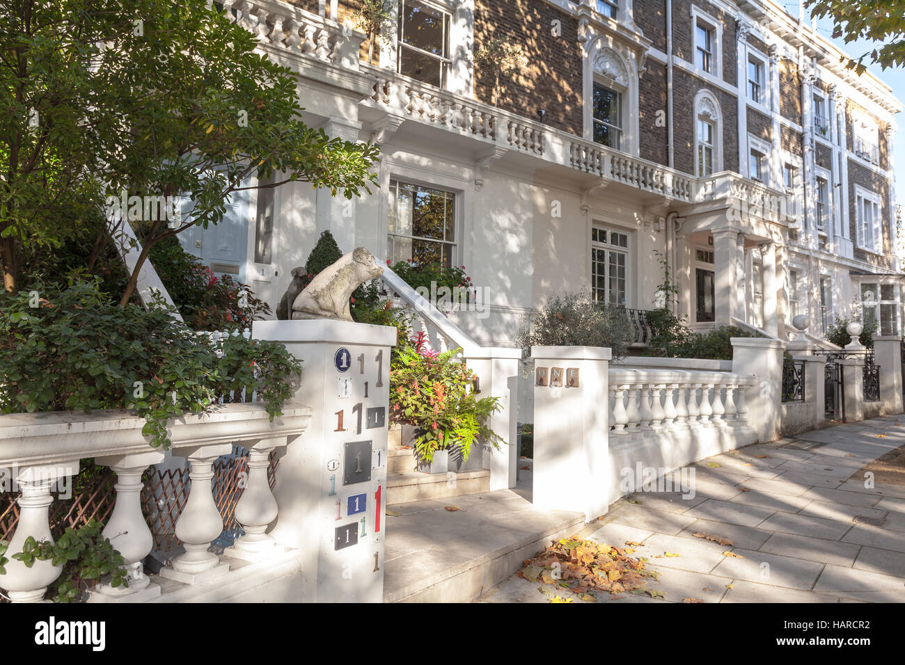 London properties real estate house in Notting Hill Stock Photo