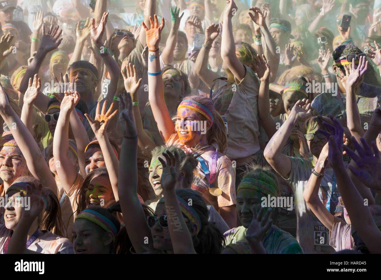 Houston Color Run Stock Photo - Alamy