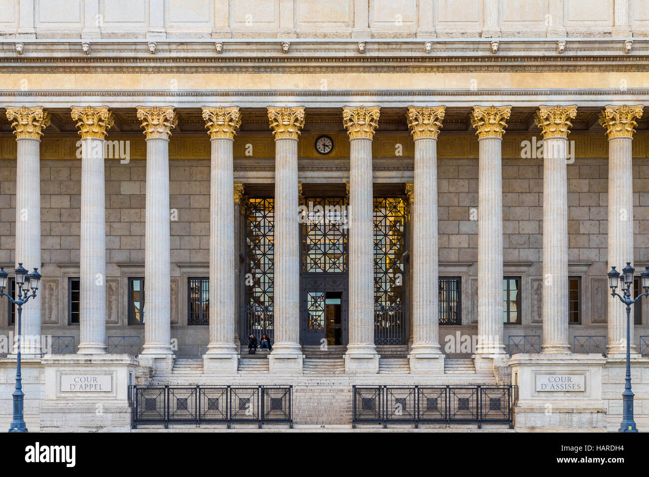 Palais de Justice building in central Lyon Stock Photo Alamy