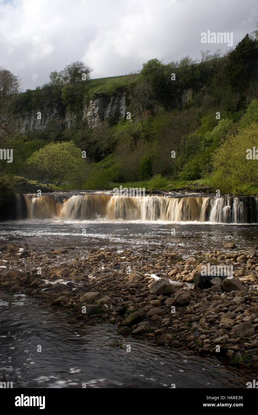 Wain Wath Force waterfall nr Keld, Yorkshire Dales, England Stock Photo