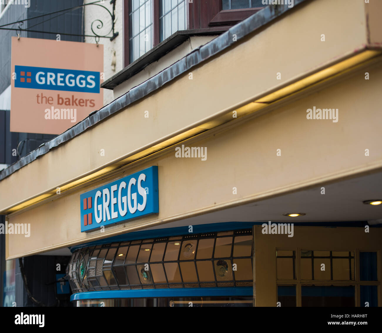 greggs  shopfront, Brentwood, Essex Stock Photo