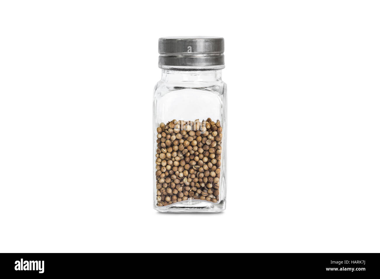 bottle of coriander spice Stock Photo Alamy