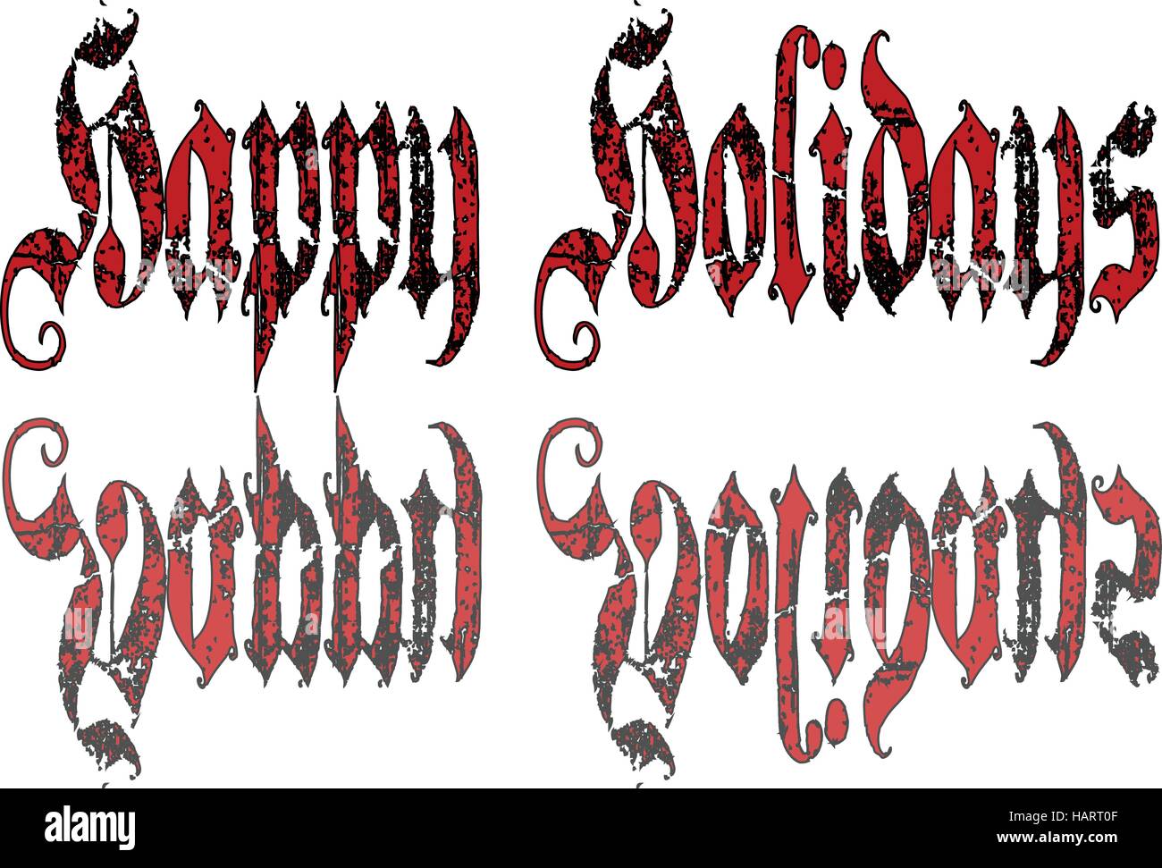 Happy holidays sign Stock Vector Image &amp; Art - Alamy