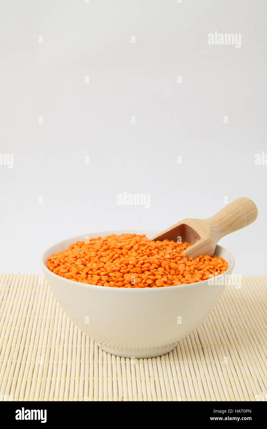 red lentils Stock Photo