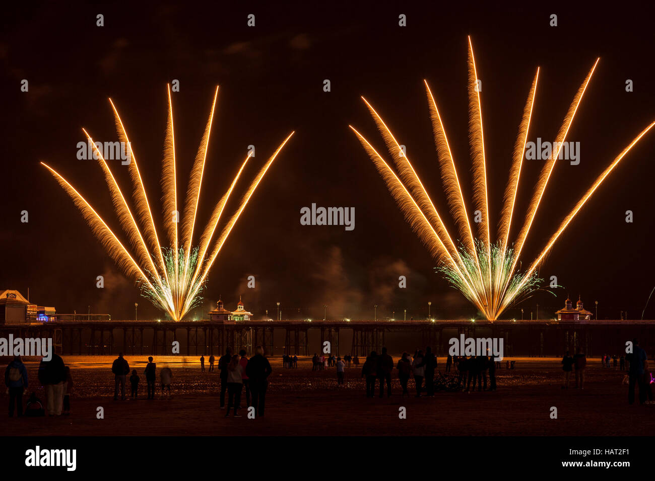 Blackpool fireworks display Stock Photo