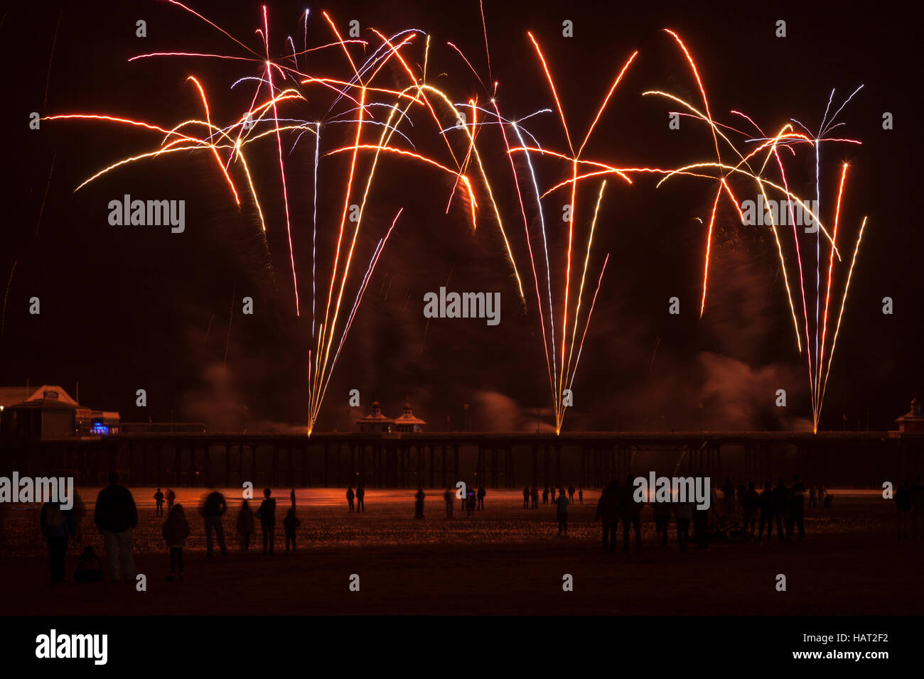 Blackpool fireworks display Stock Photo