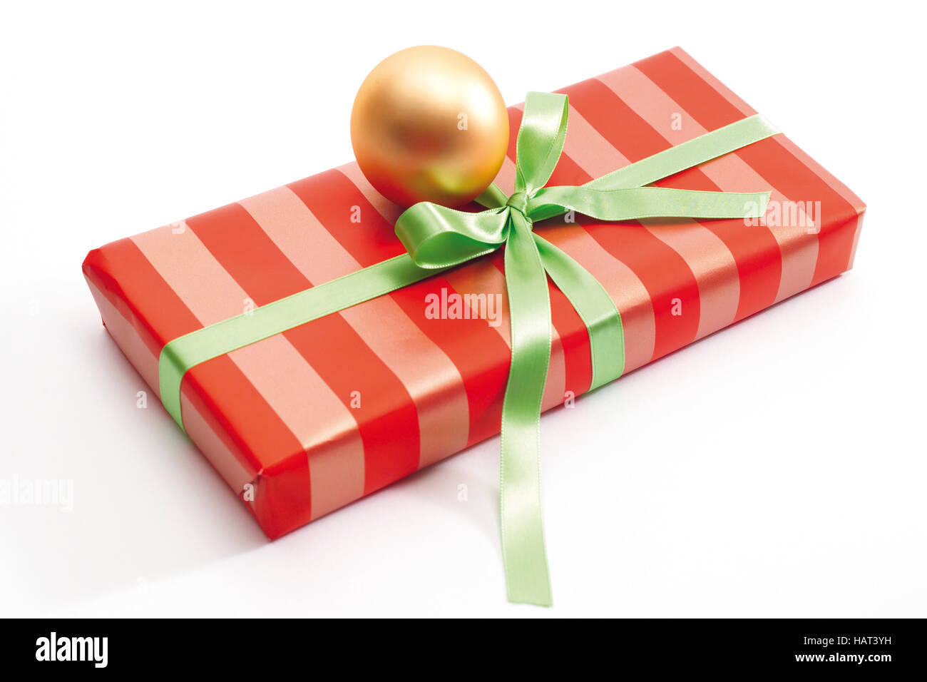 Wrapped Christmas gift or present Stock Photo Alamy