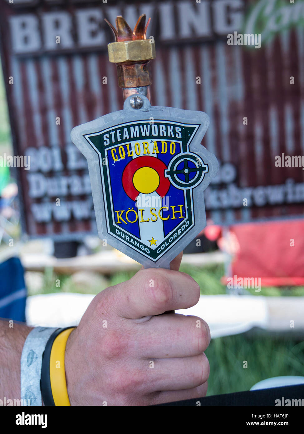 Tap, Steamworks brewery, Rails and Ales Brewfest, Alamosa, Colorado