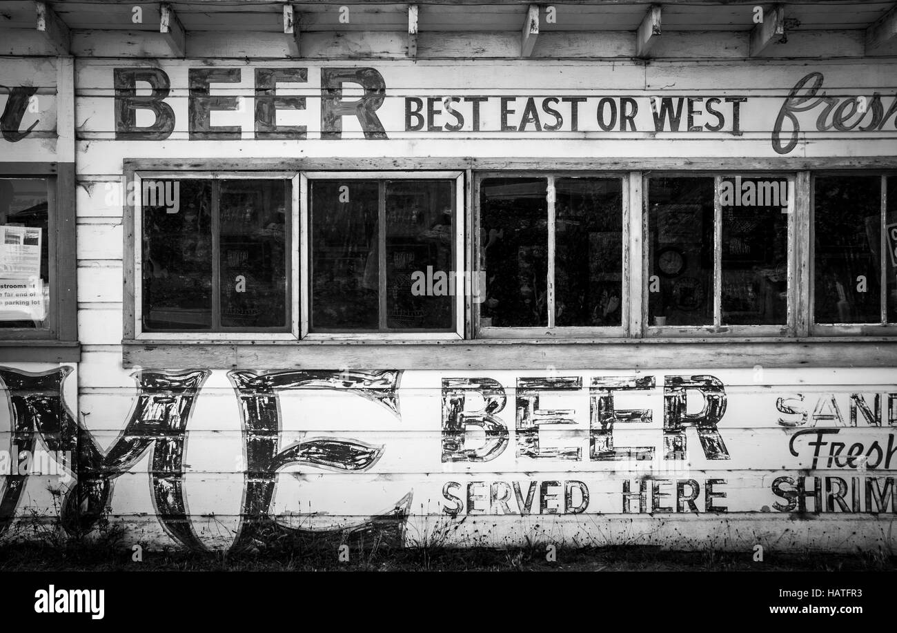 Vintage beer shack Stock Photo