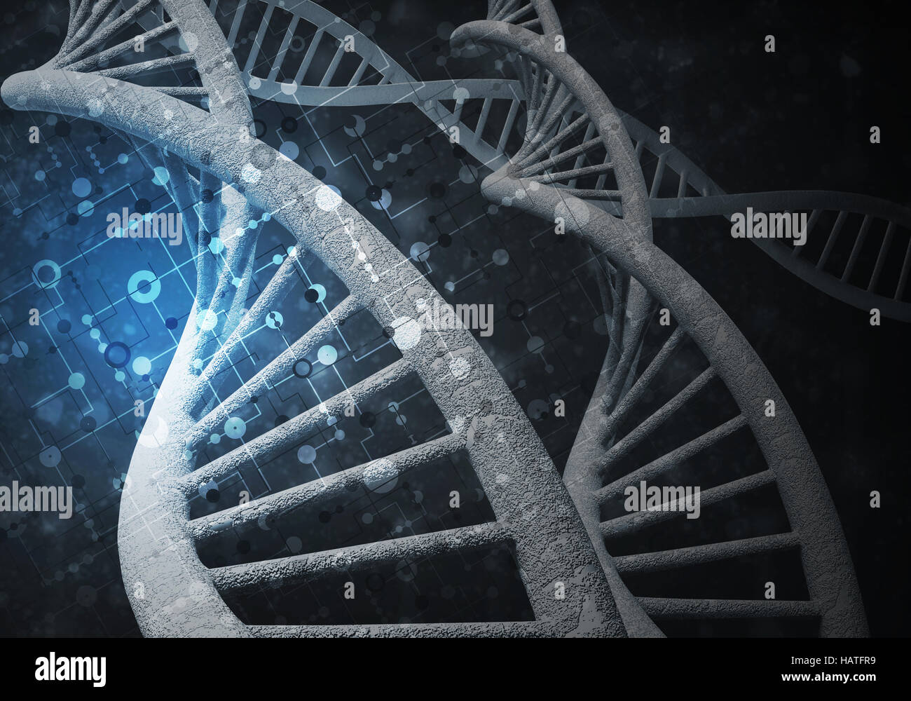 DNA molecules background, 3D rendering Stock Photo - Alamy