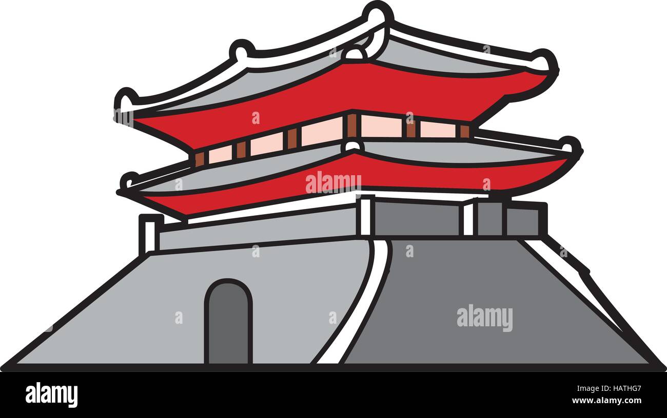 Inca building illustration Stock Vector Images - Alamy