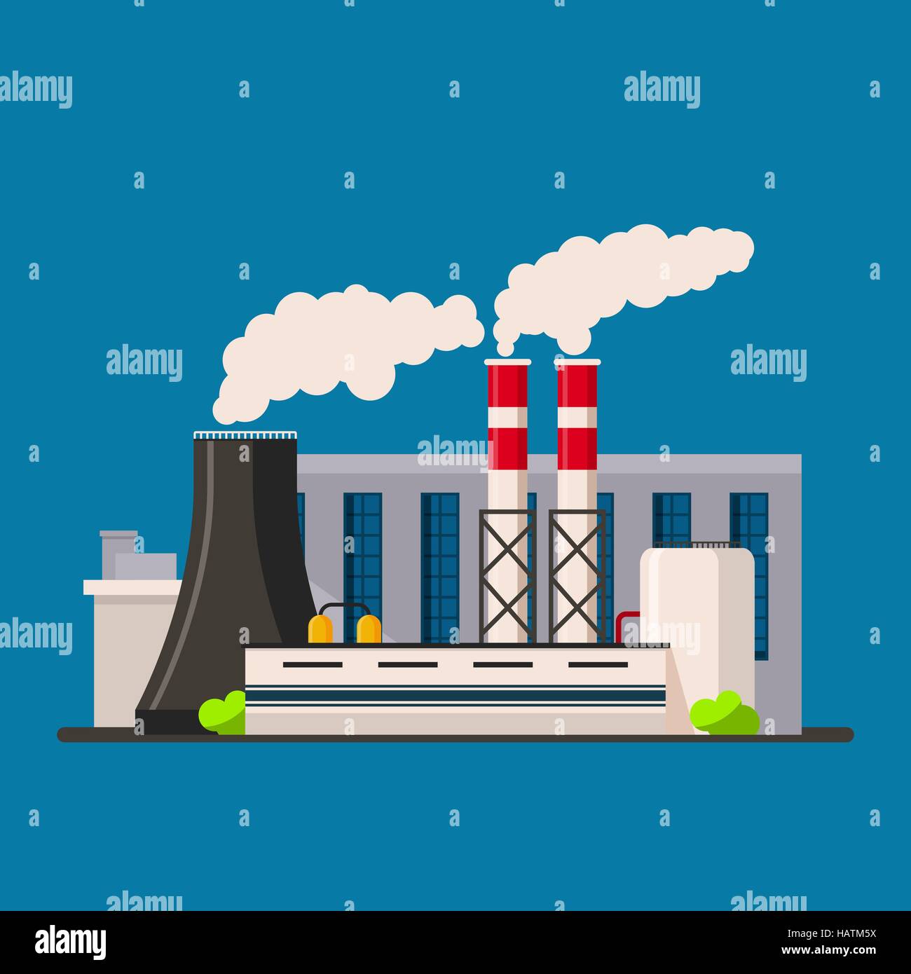 Industrial factory concept cartoon illustration hi-res stock photography  and images - Alamy