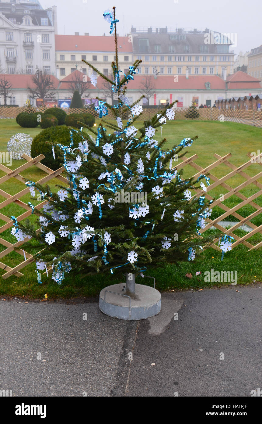 Christmas tree, Vienna Stock Photo Alamy