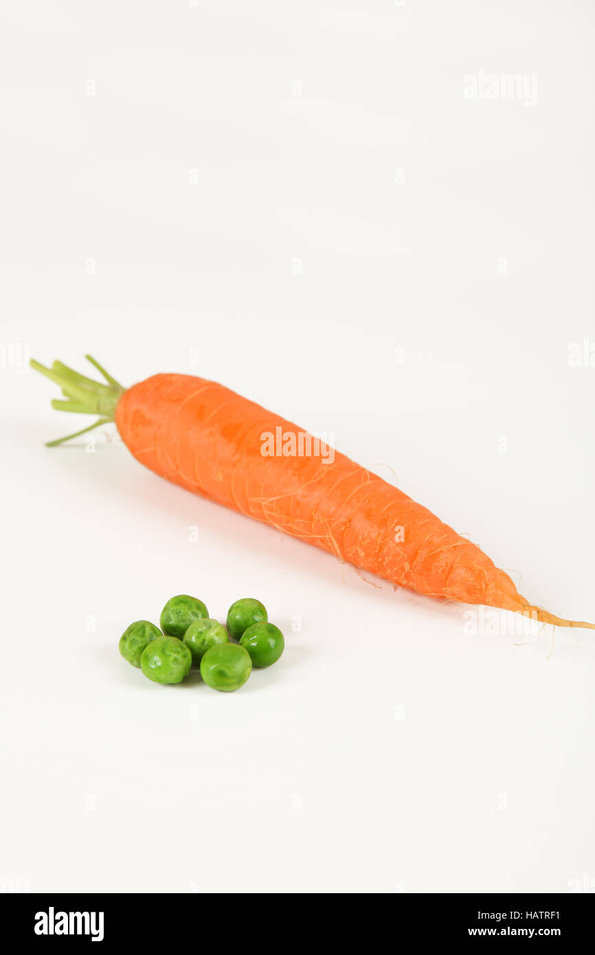 carrot and peas Stock Photo Alamy