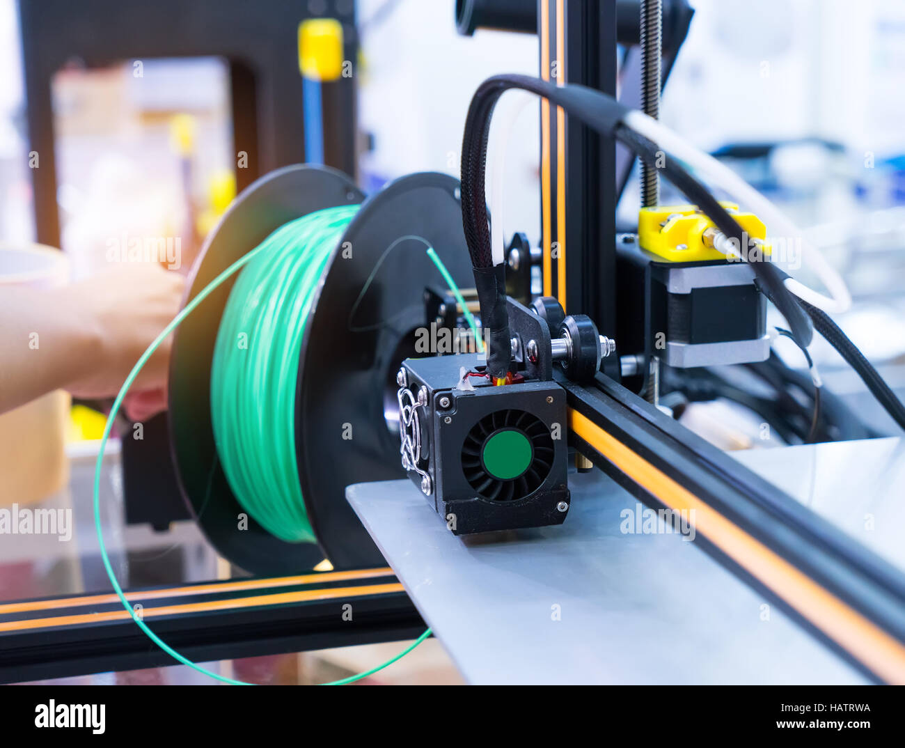 Three dimensional printing machine Stock Photo Alamy