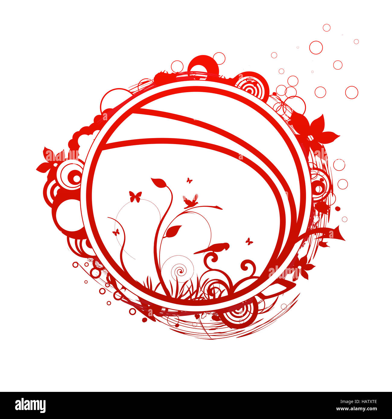 2 red decorative design Stock Photo Alamy