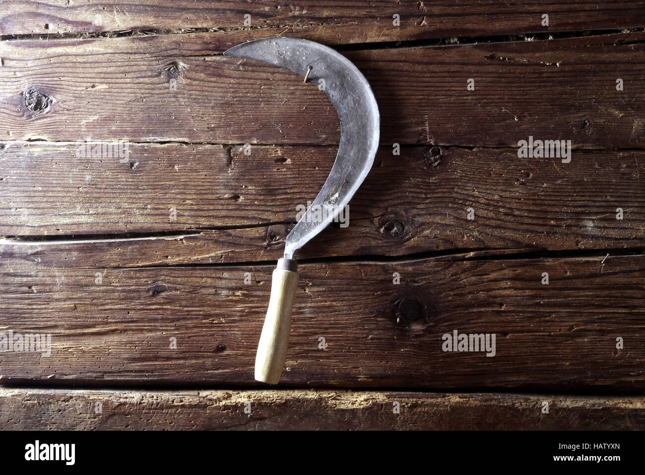 old sickle Stock Photo