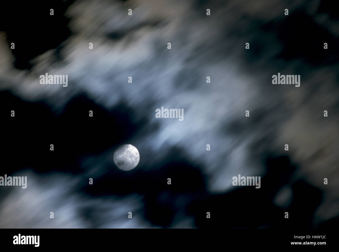 Night sky with full moon Stock Photo - Alamy