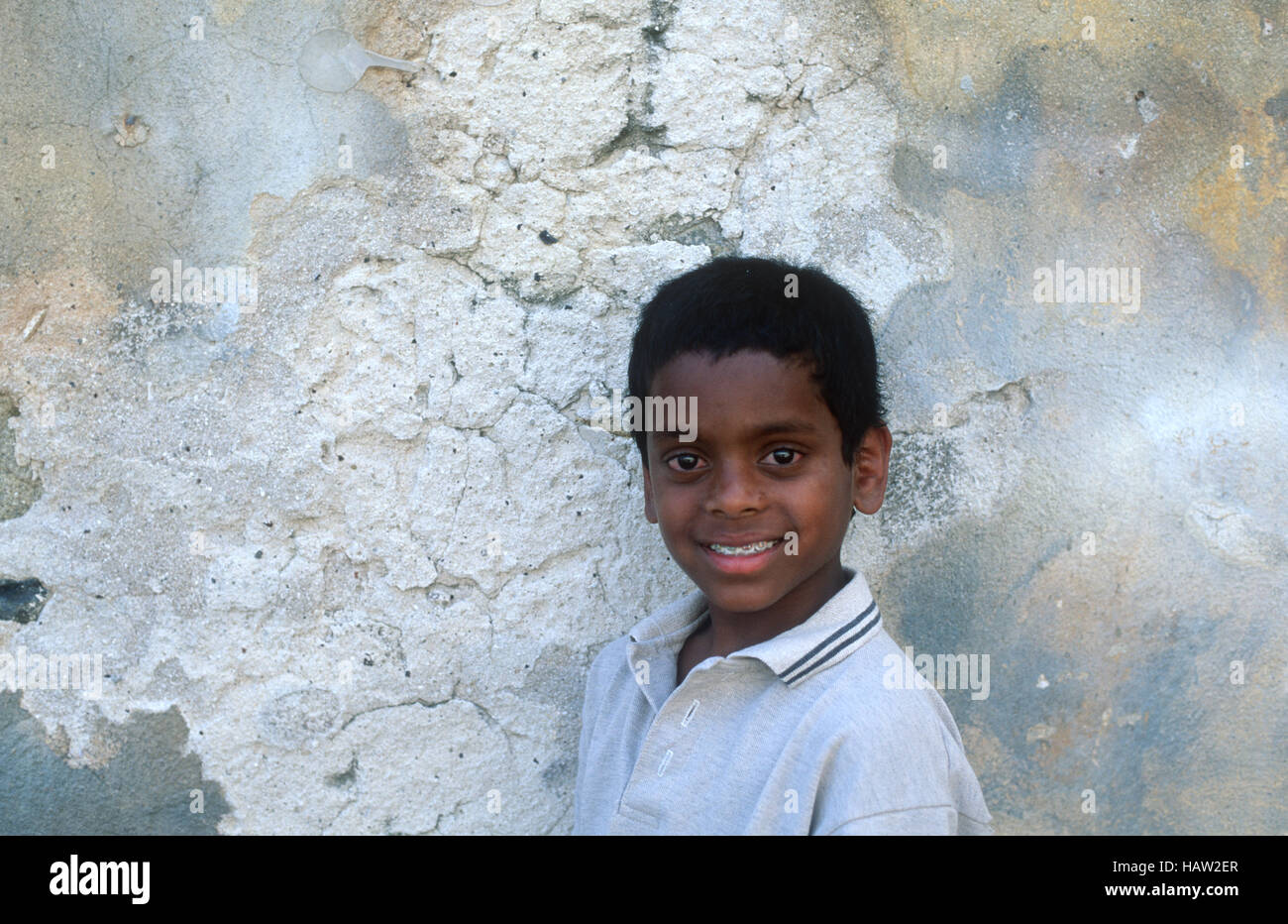 Portrait of young boy. Indian heritage Stock Photo