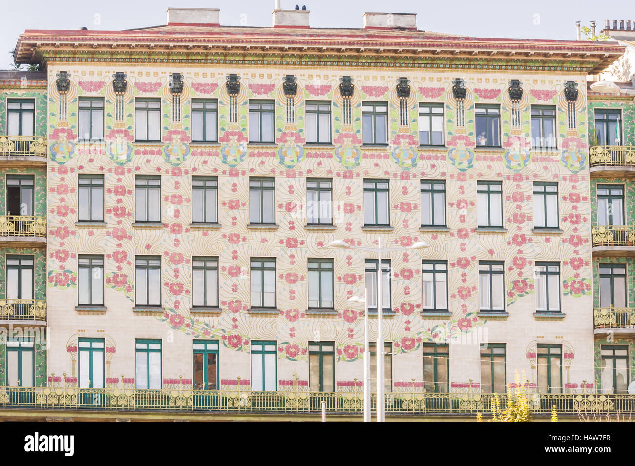majolika house by otto wagner Stock Photo Alamy