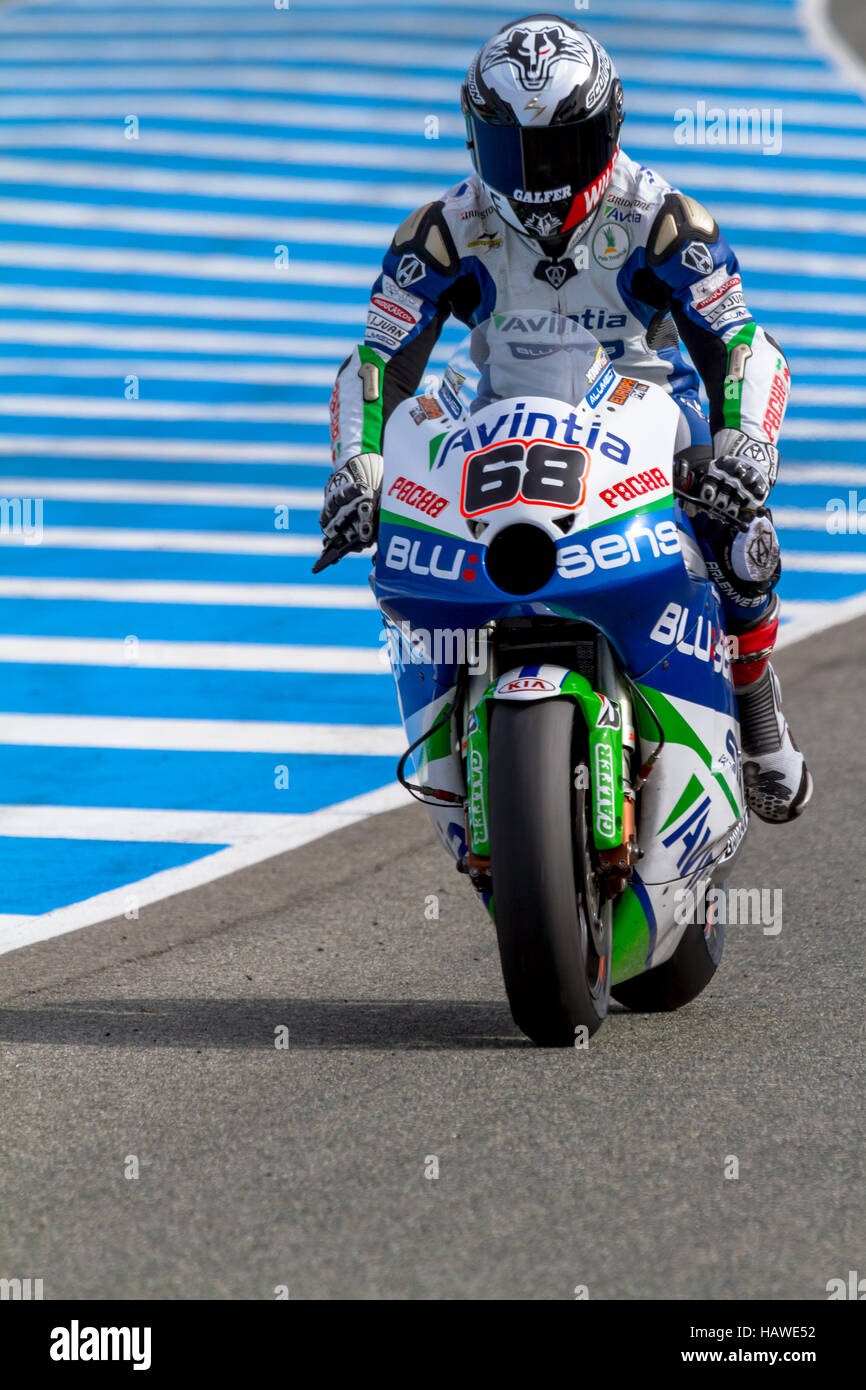 Yonny Hernandez pilot of MotoGP Stock Photo - Alamy