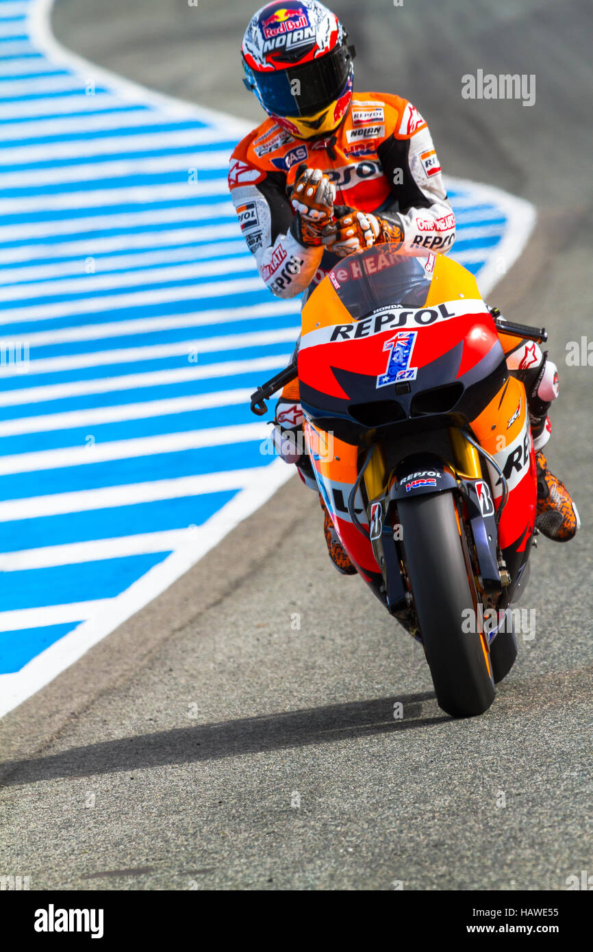 Casey Stoner pilot of MotoGP Stock Photo - Alamy