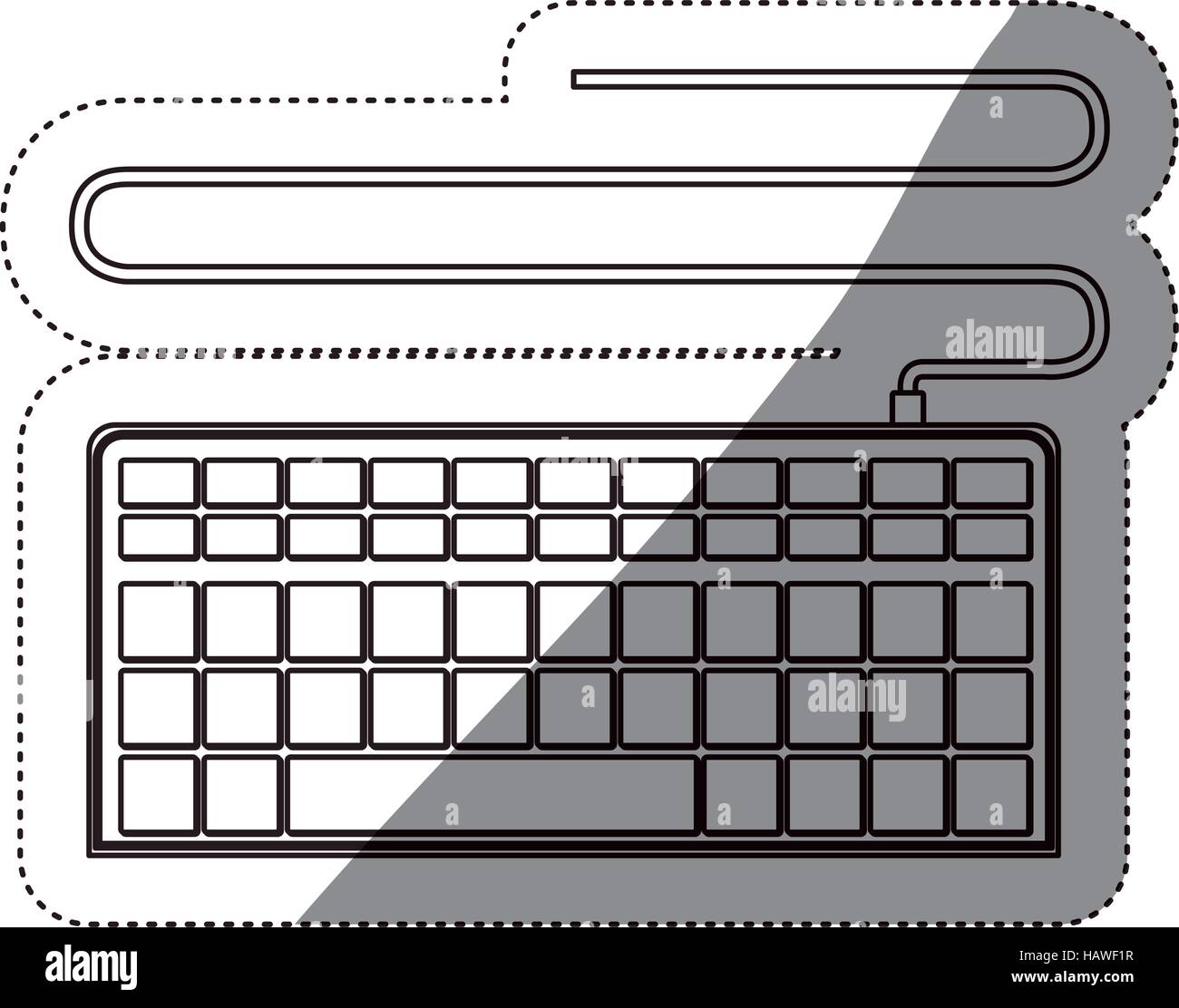 Keyboard icon. Device gadget technology and electronic theme. Isolated ...