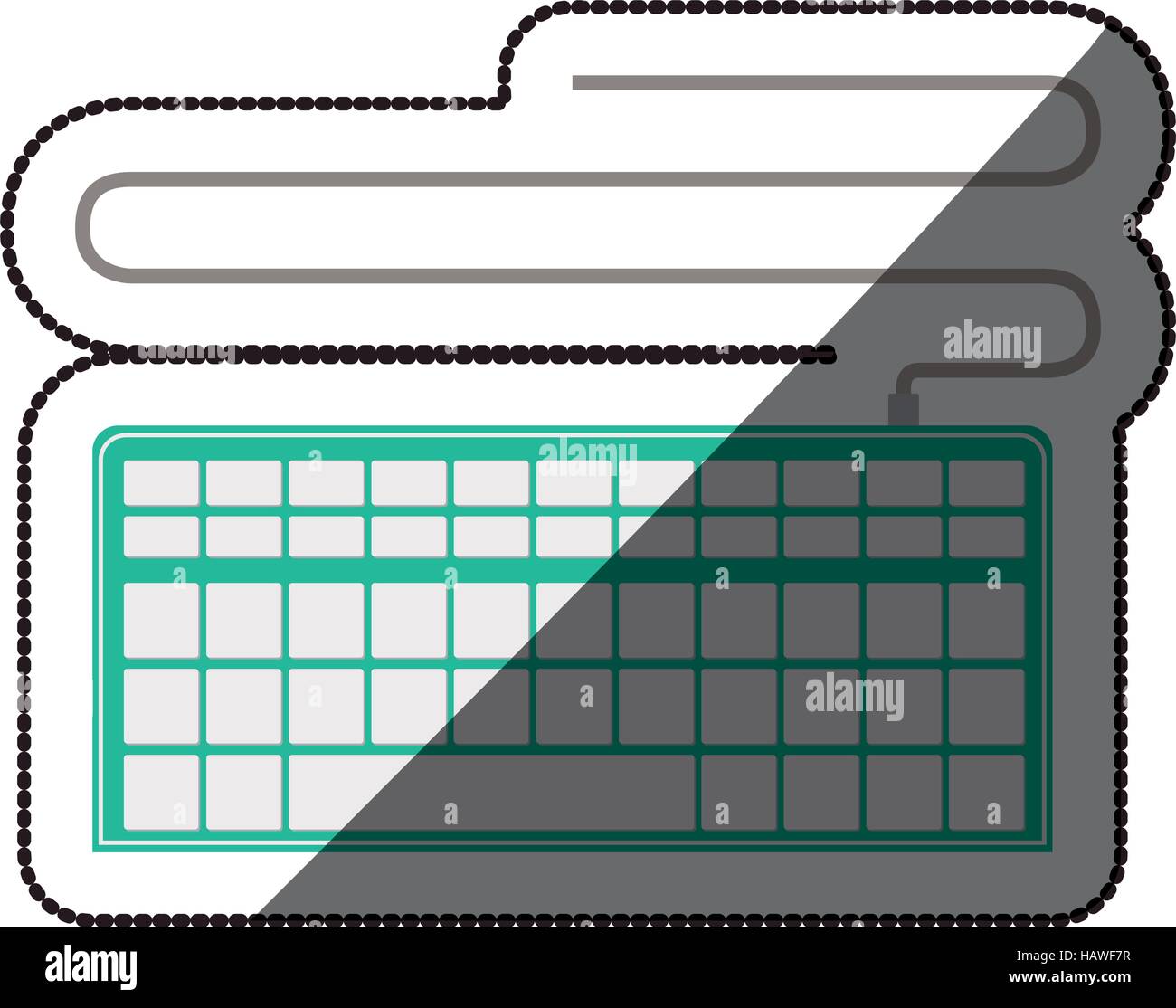 Keyboard icon. Device gadget technology and electronic theme. Isolated ...