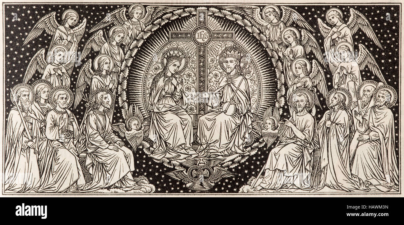 Coronation virgin mary jesus hi-res stock photography and images - Alamy